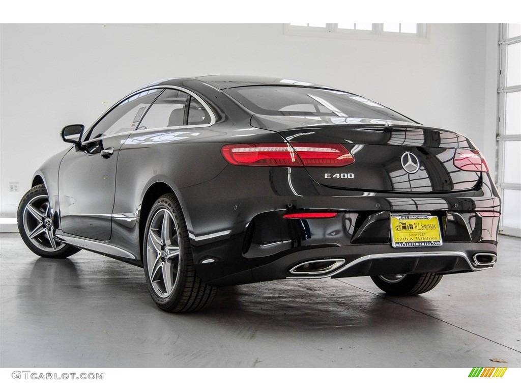 2018 E 400 Coupe - Black / Saddle Brown/Black photo #3