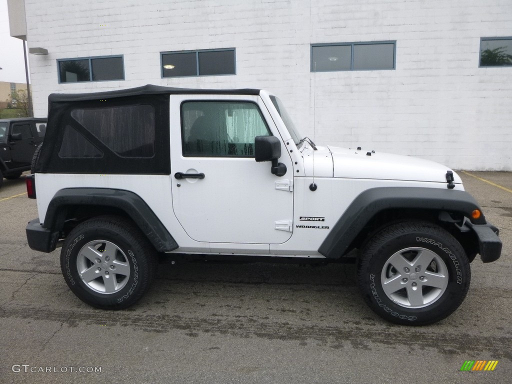 2017 Wrangler Sport 4x4 - Bright White / Black photo #6