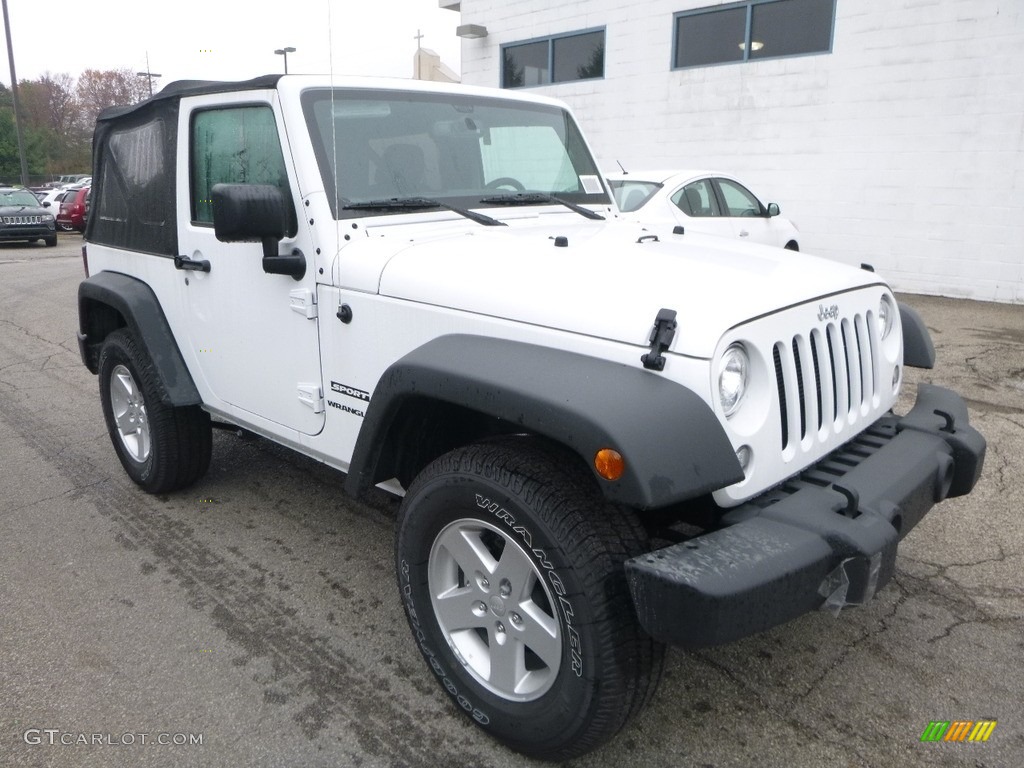 2017 Wrangler Sport 4x4 - Bright White / Black photo #7