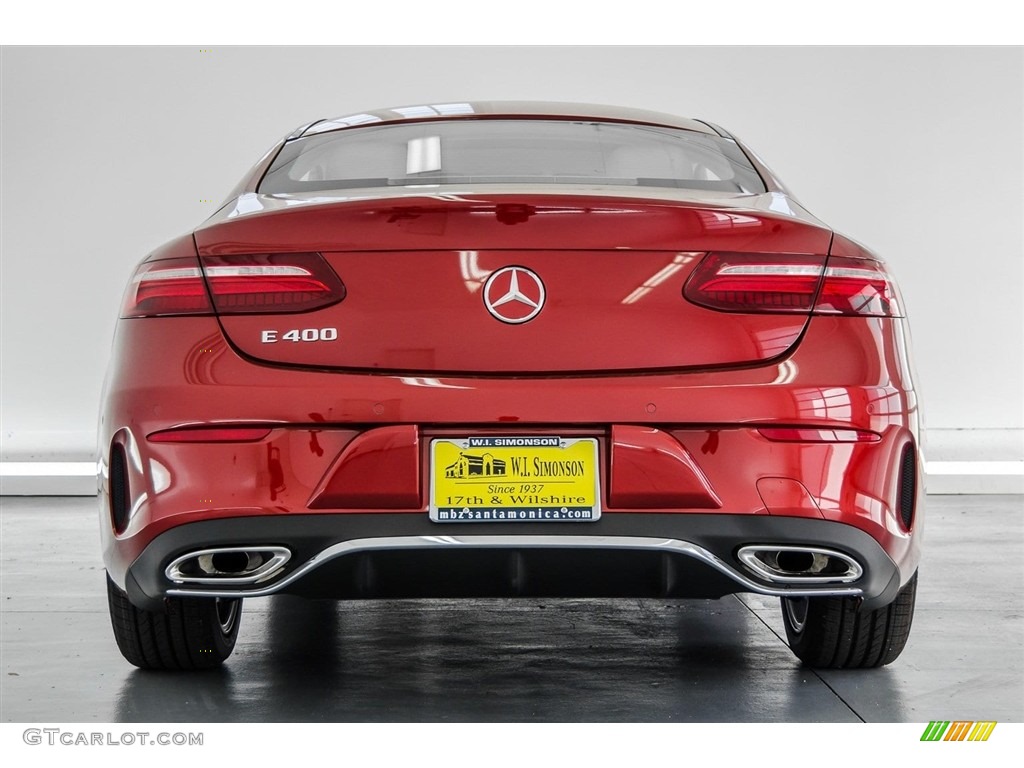 2018 E 400 Coupe - designo Cardinal Red Metallic / Macchiato Beige/Espresso Brown photo #4
