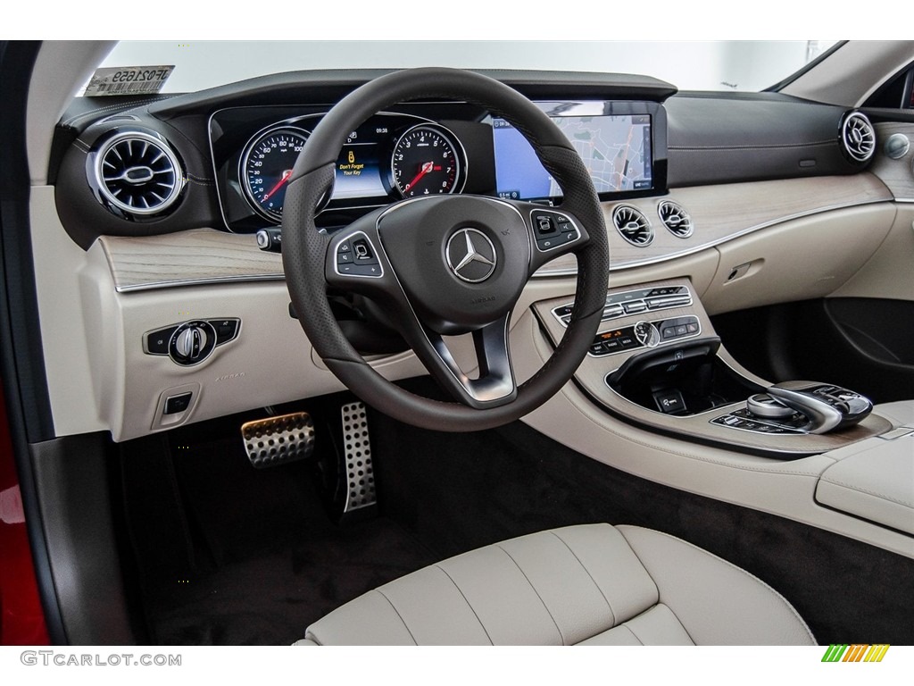 2018 E 400 Coupe - designo Cardinal Red Metallic / Macchiato Beige/Espresso Brown photo #6