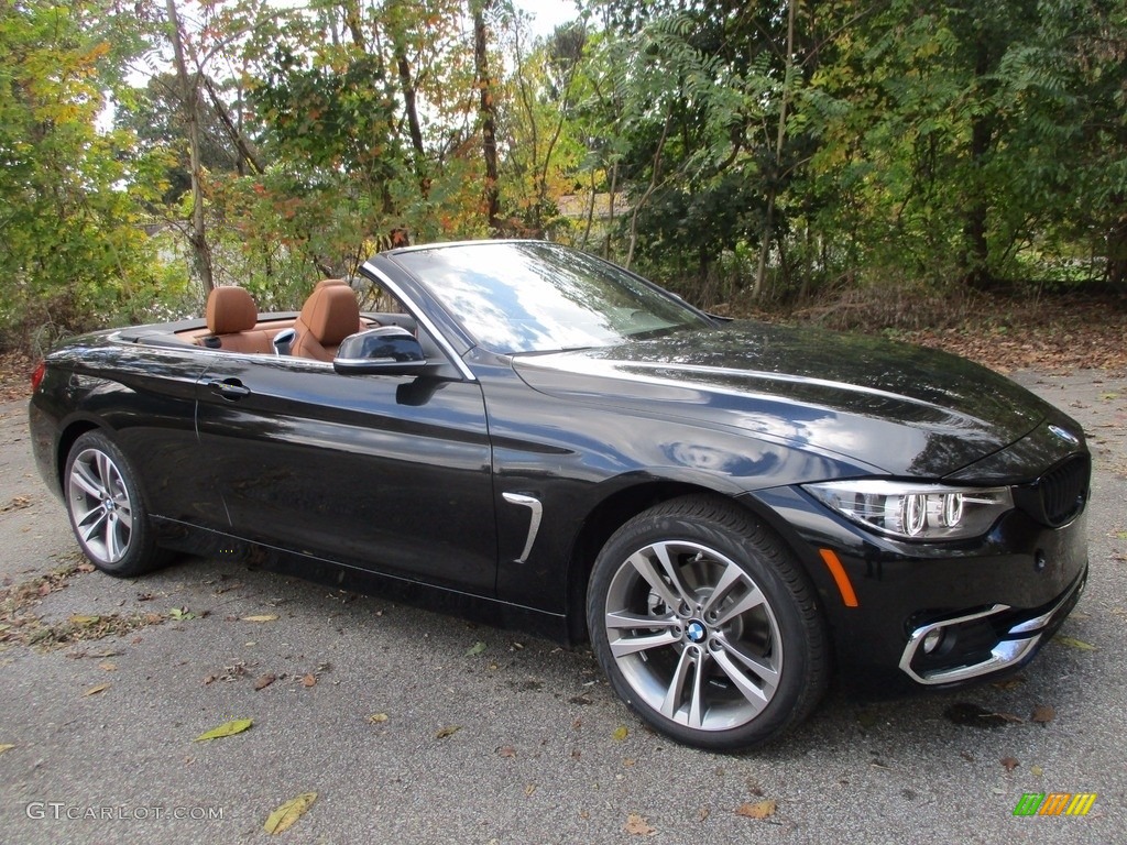 Black Sapphire Metallic 2018 BMW 4 Series 430i xDrive Convertible Exterior Photo #123514082