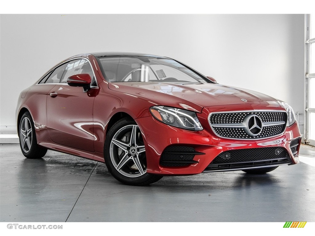 2018 E 400 Coupe - designo Cardinal Red Metallic / Macchiato Beige/Espresso Brown photo #12