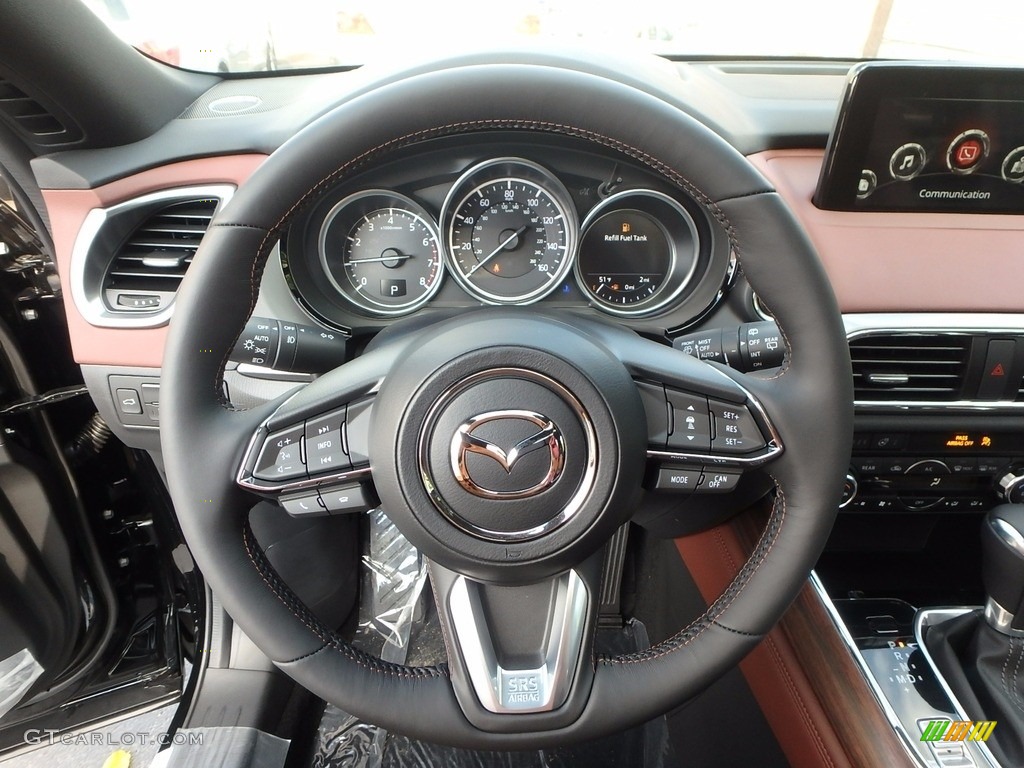 2018 Mazda CX-9 Signature AWD Auburn Steering Wheel Photo #123514295