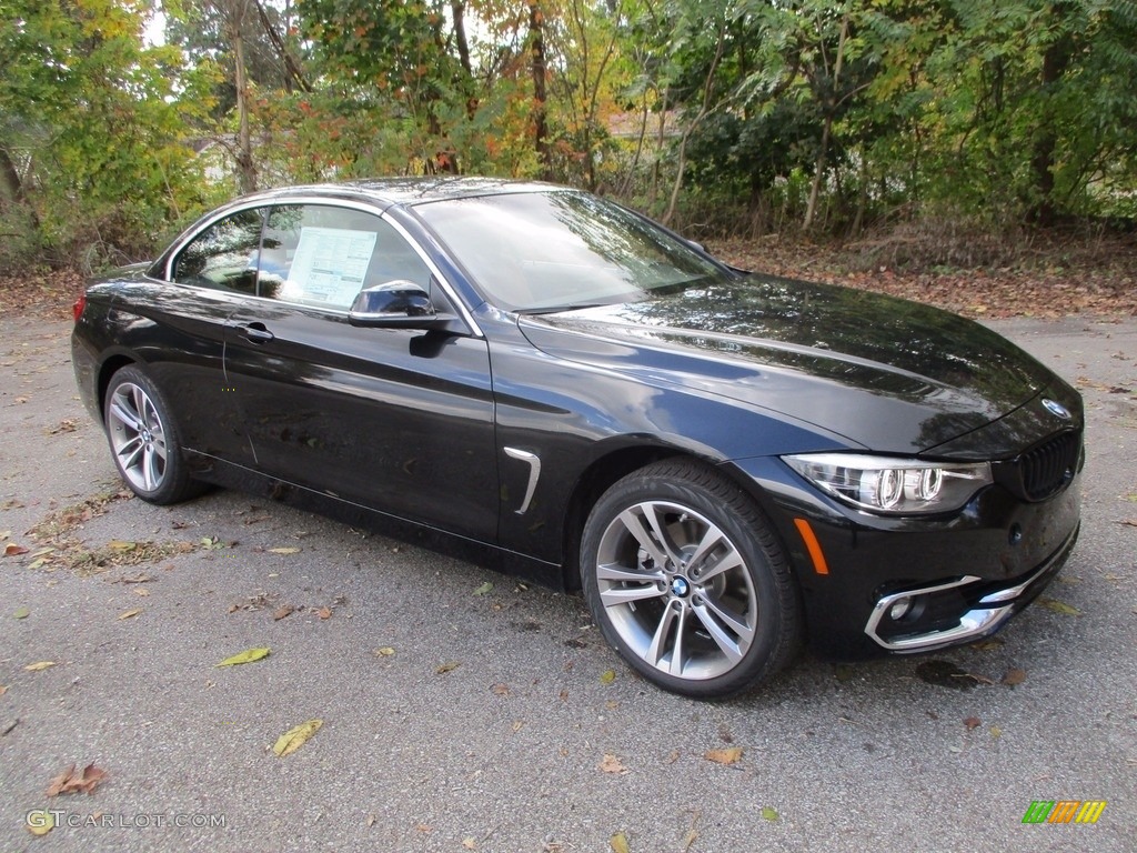 Black Sapphire Metallic 2018 BMW 4 Series 430i xDrive Convertible Exterior Photo #123514322