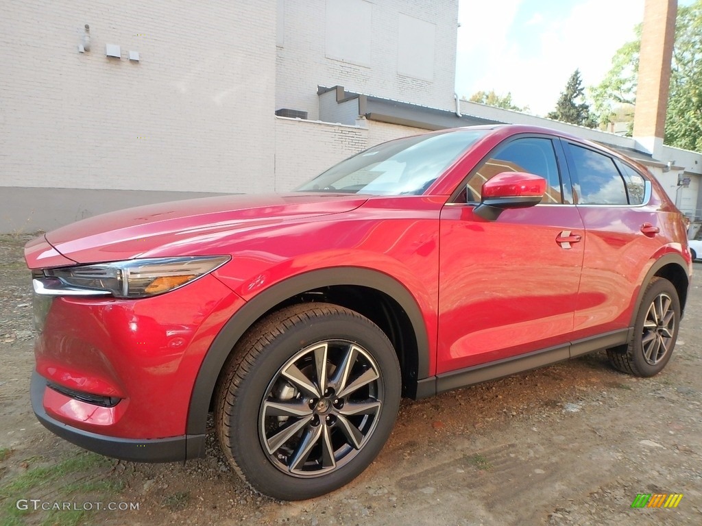 2017 CX-5 Grand Touring AWD - Soul Red Metallic / Black photo #4