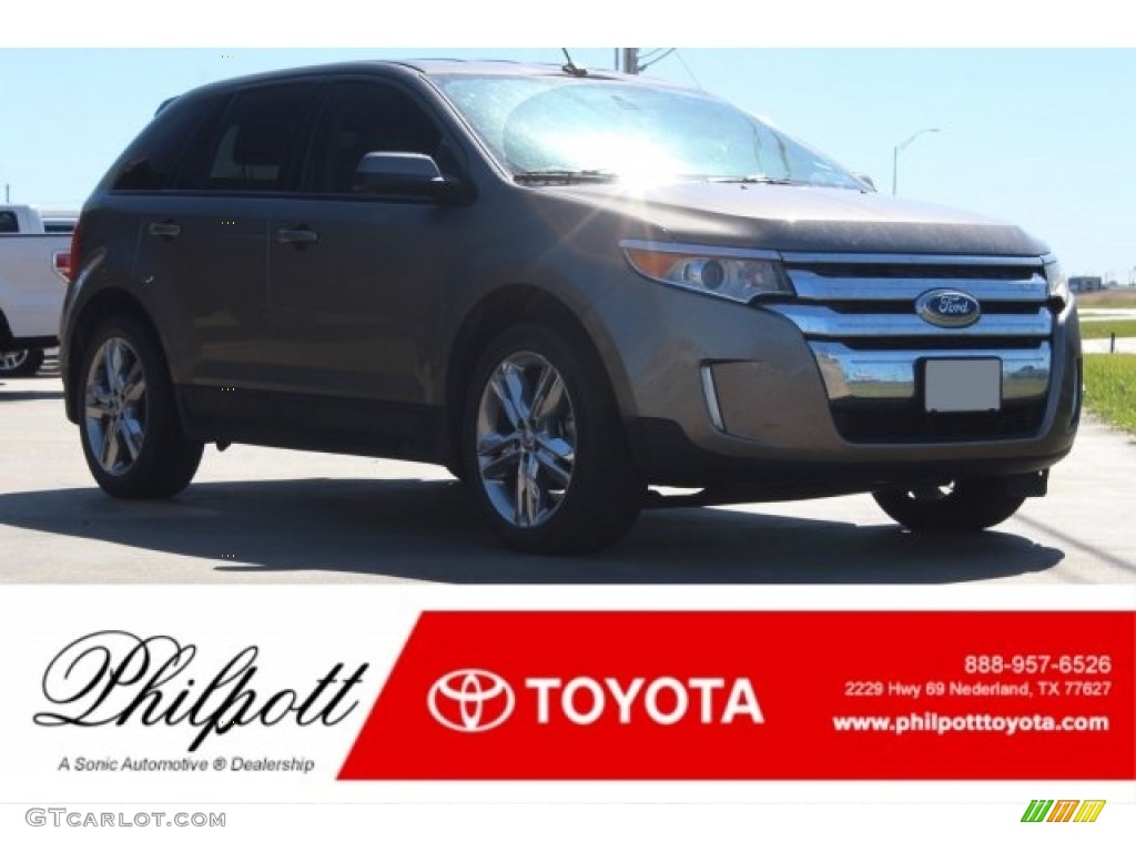 2012 Edge SEL EcoBoost - Mineral Grey Metallic / Medium Light Stone photo #1