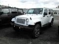 2018 Bright White Jeep Wrangler Unlimited Sahara 4x4  photo #1