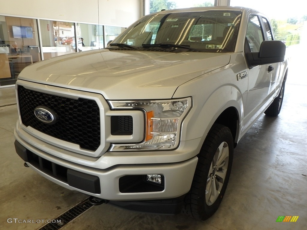 2018 F150 STX SuperCab 4x4 - Ingot Silver / Black photo #4