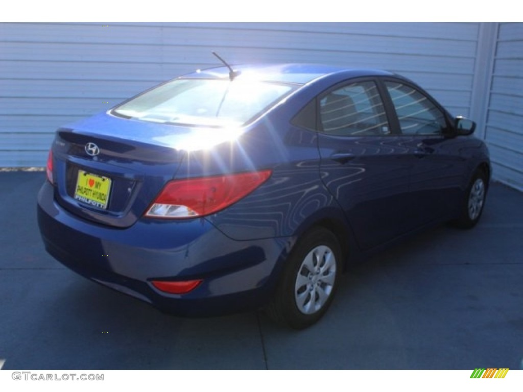 2016 Accent SE Sedan - Pacific Blue / Gray photo #10