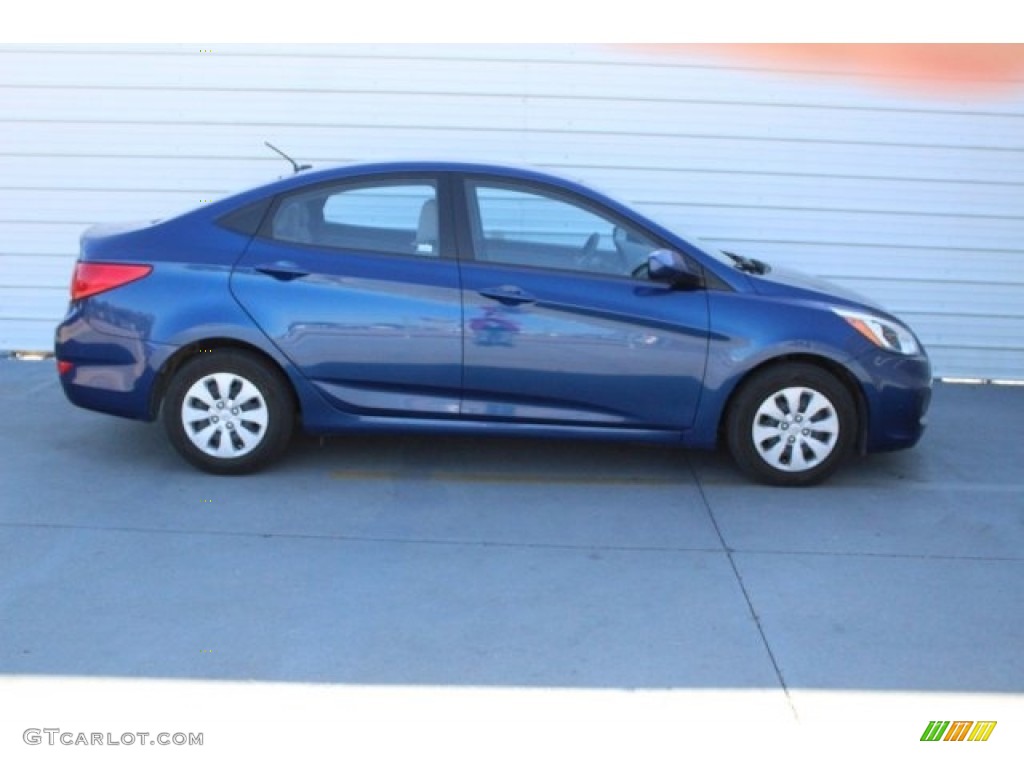 2016 Accent SE Sedan - Pacific Blue / Gray photo #11