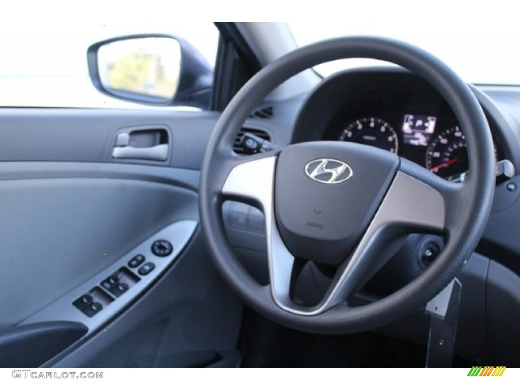 2016 Accent SE Sedan - Pacific Blue / Gray photo #24