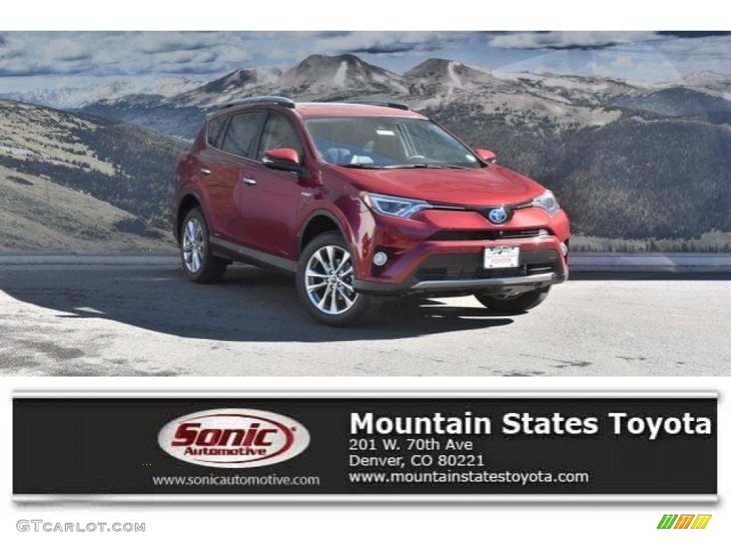 2018 RAV4 Limited AWD Hybrid - Ruby Flare Pearl / Black photo #1