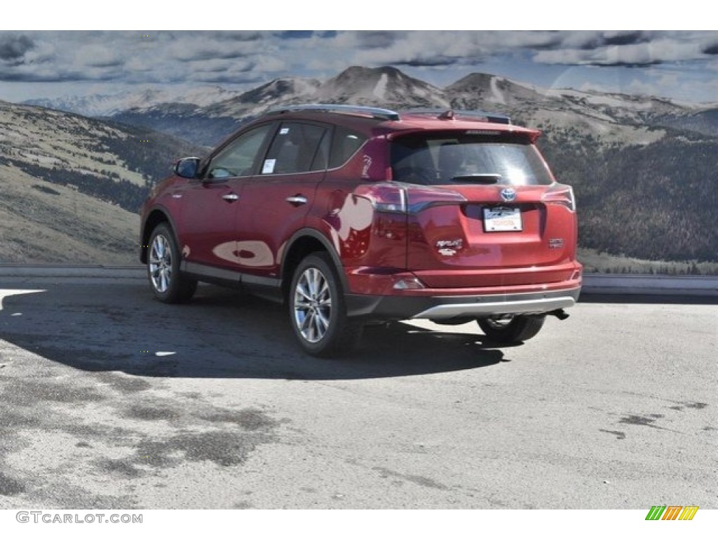 2018 RAV4 Limited AWD Hybrid - Ruby Flare Pearl / Black photo #3
