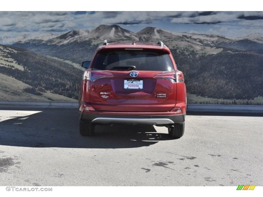 2018 RAV4 Limited AWD Hybrid - Ruby Flare Pearl / Black photo #4