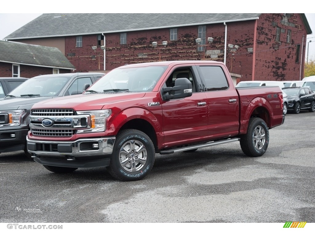 2018 F150 XLT SuperCrew 4x4 - Ruby Red / Earth Gray photo #1
