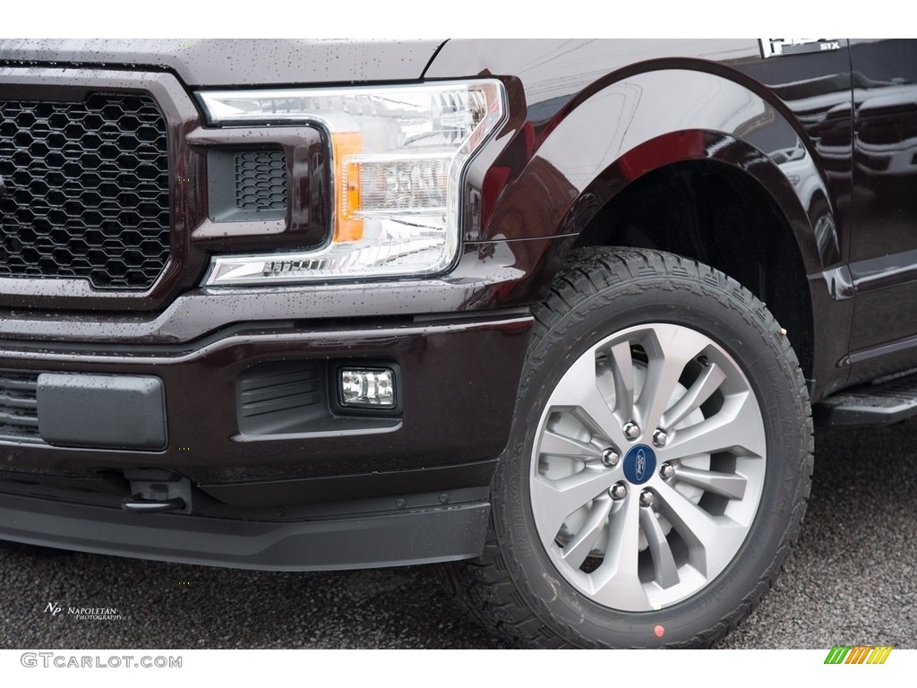 2018 F150 STX SuperCrew 4x4 - Magma Red / Black photo #2