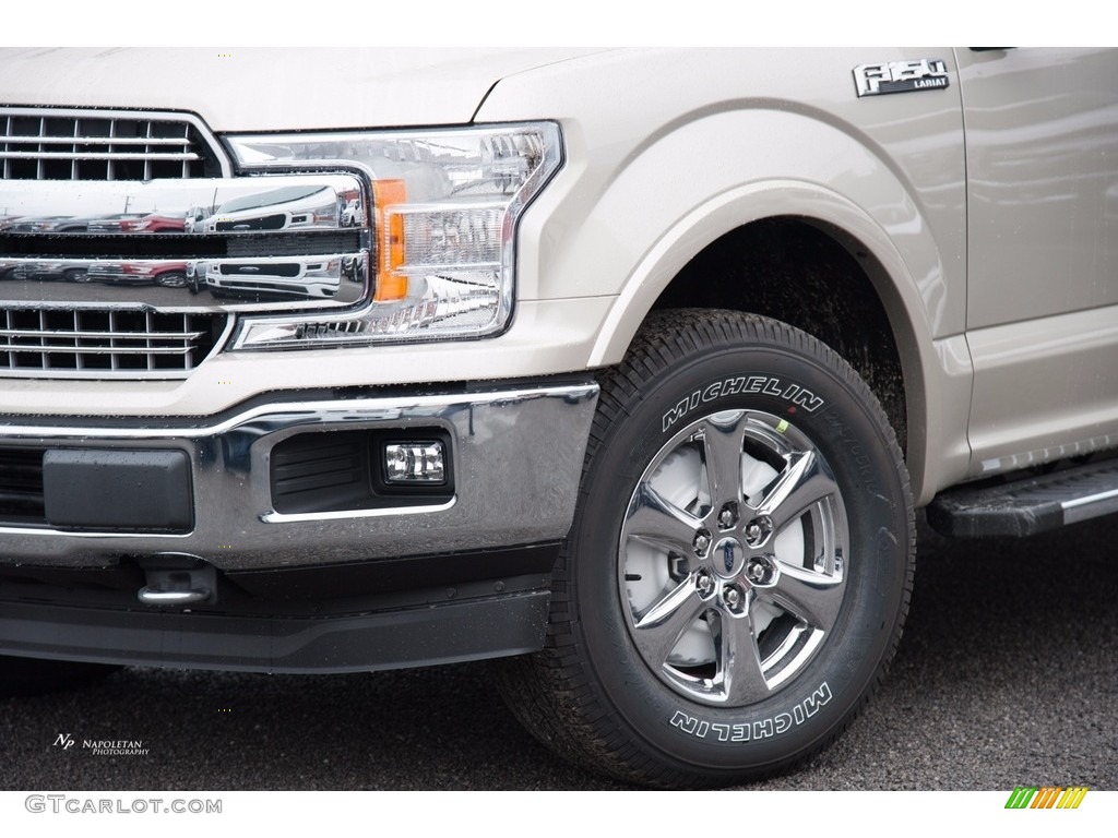 2018 F150 Lariat SuperCrew 4x4 - White Gold / Black photo #2