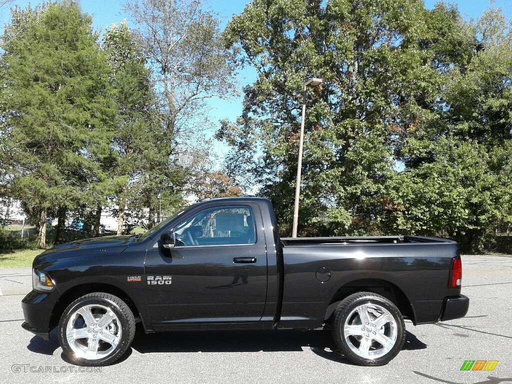 2018 1500 Sport Regular Cab - Brilliant Black Crystal Pearl / Black photo #1