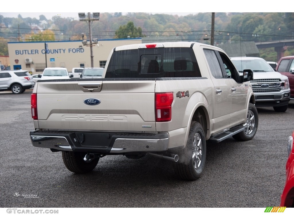 2018 F150 Lariat SuperCrew 4x4 - White Gold / Black photo #4