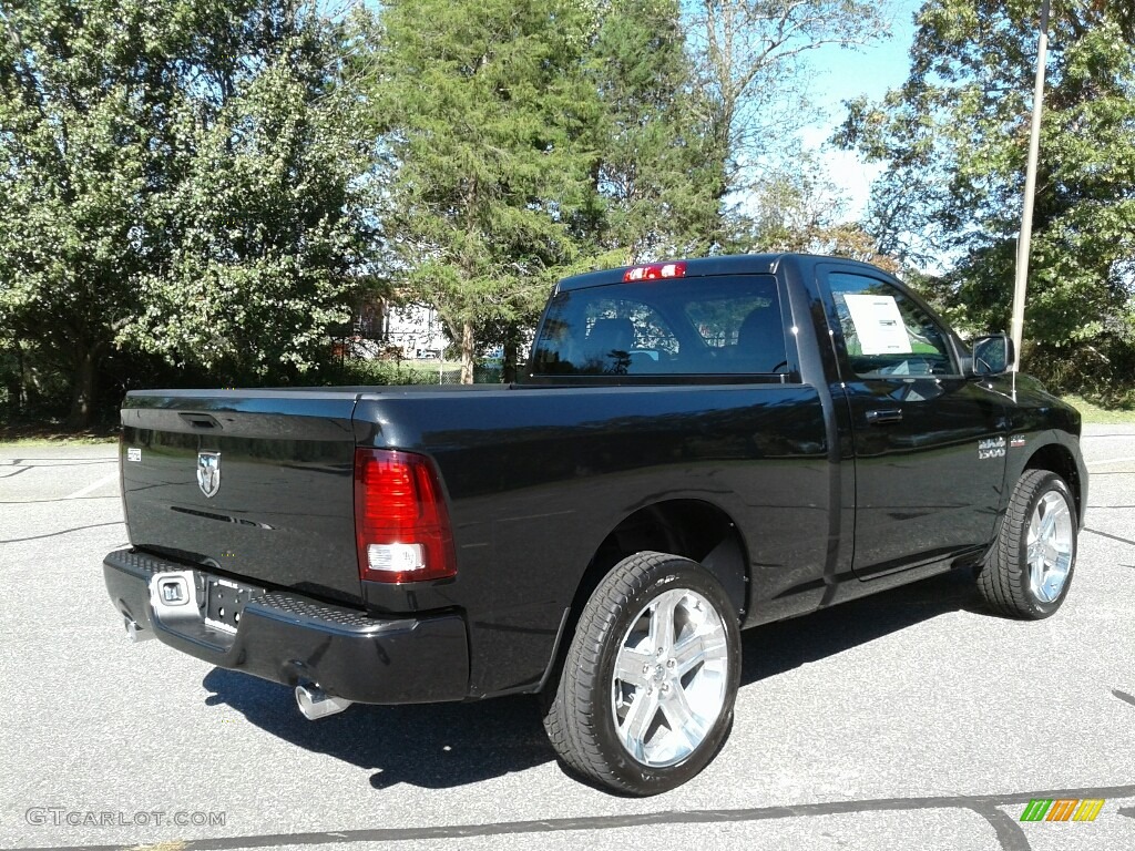2018 1500 Sport Regular Cab - Brilliant Black Crystal Pearl / Black photo #6