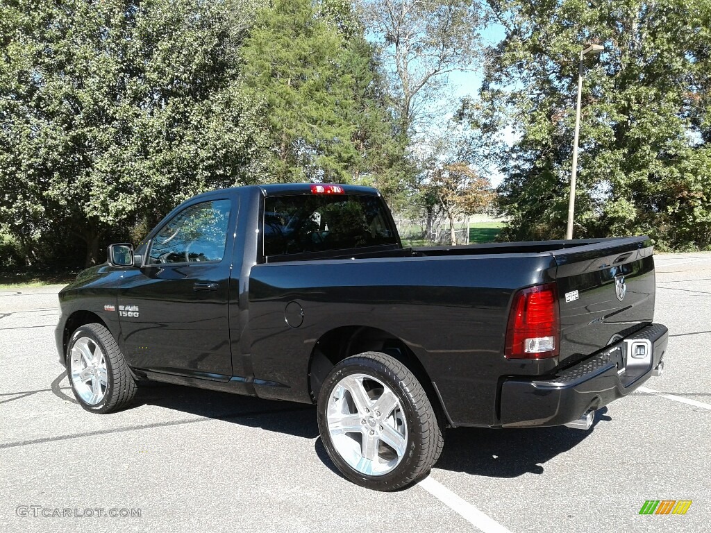 2018 1500 Sport Regular Cab - Brilliant Black Crystal Pearl / Black photo #8
