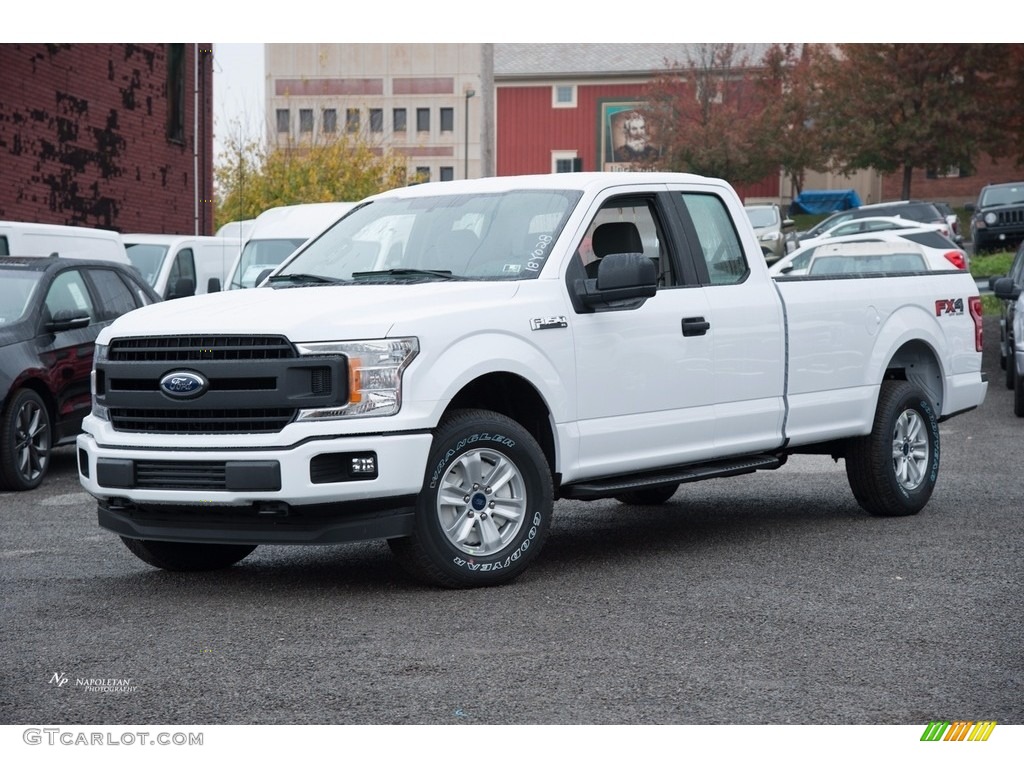 2018 F150 XLT SuperCab 4x4 - Oxford White / Earth Gray photo #1