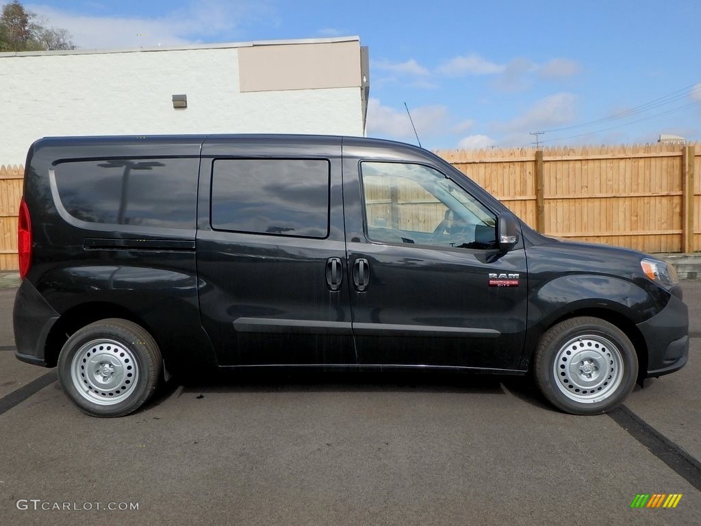 Black Metallic 2018 Ram ProMaster City Tradesman Cargo Van Exterior Photo #123525052