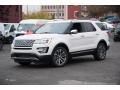 2017 White Platinum Ford Explorer Platinum 4WD  photo #1