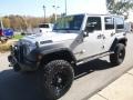 2010 Bright Silver Metallic Jeep Wrangler Unlimited Rubicon 4x4  photo #5