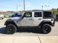 2010 Bright Silver Metallic Jeep Wrangler Unlimited Rubicon 4x4  photo #6