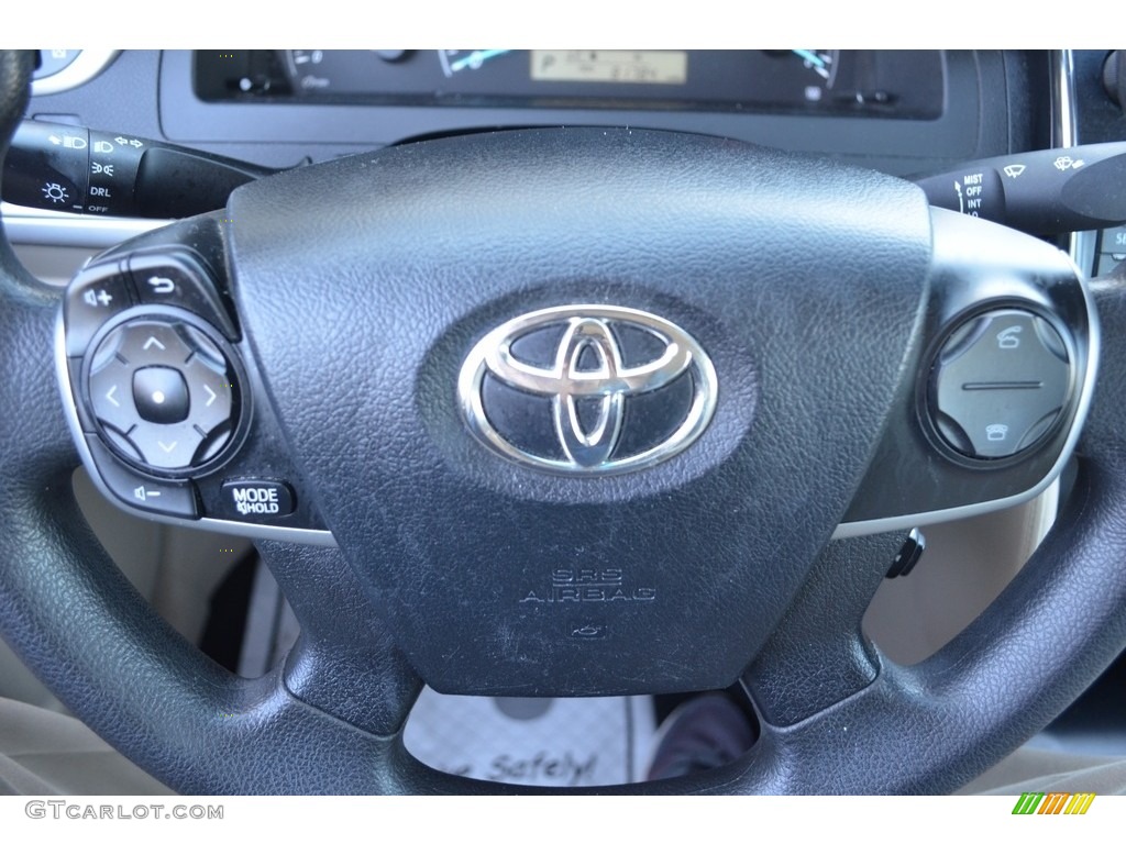 2014 Camry LE - Attitude Black Metallic / Ivory photo #20