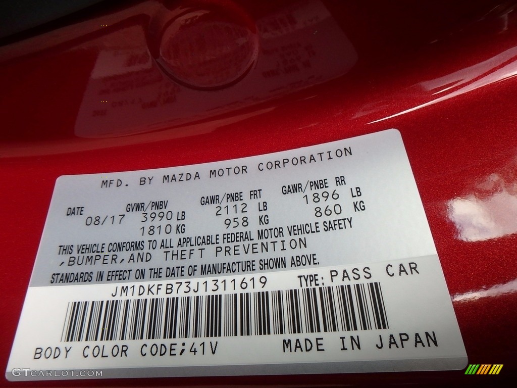 2018 Mazda CX-3 Sport AWD Color Code Photos