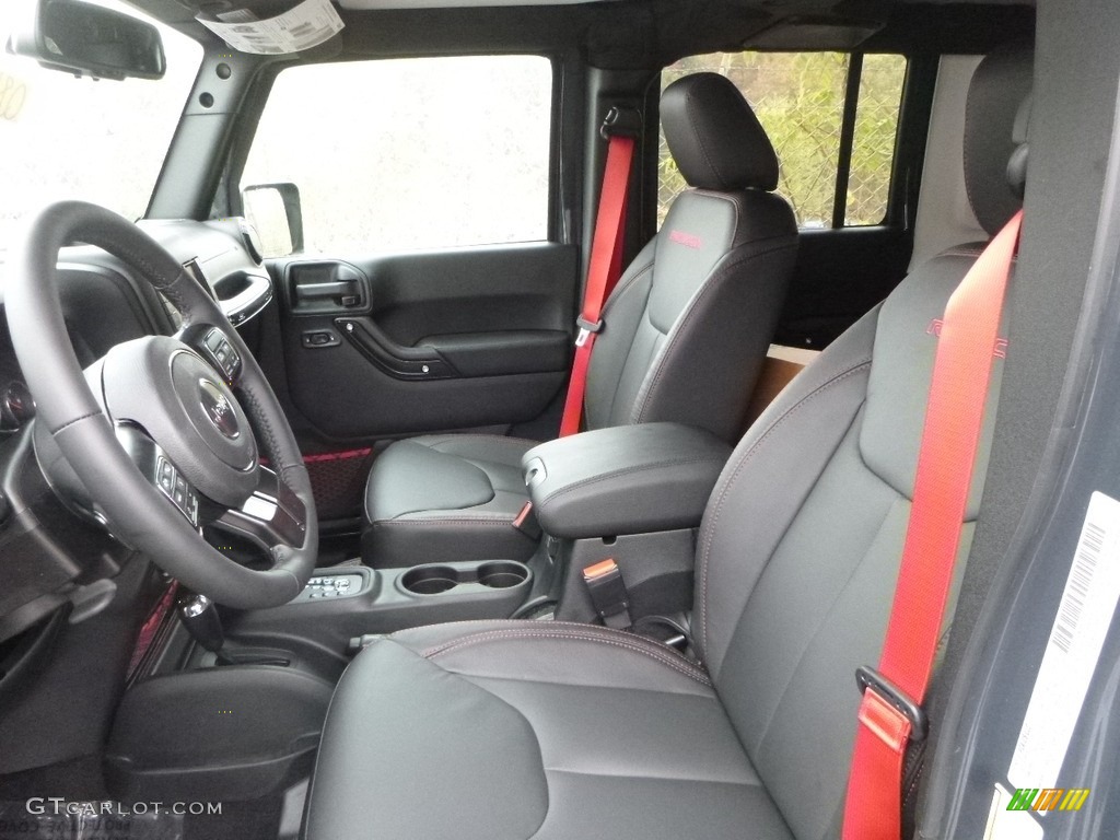 Black Interior 2018 Jeep Wrangler Unlimited Rubicon Recon 4x4 Photo #123529496