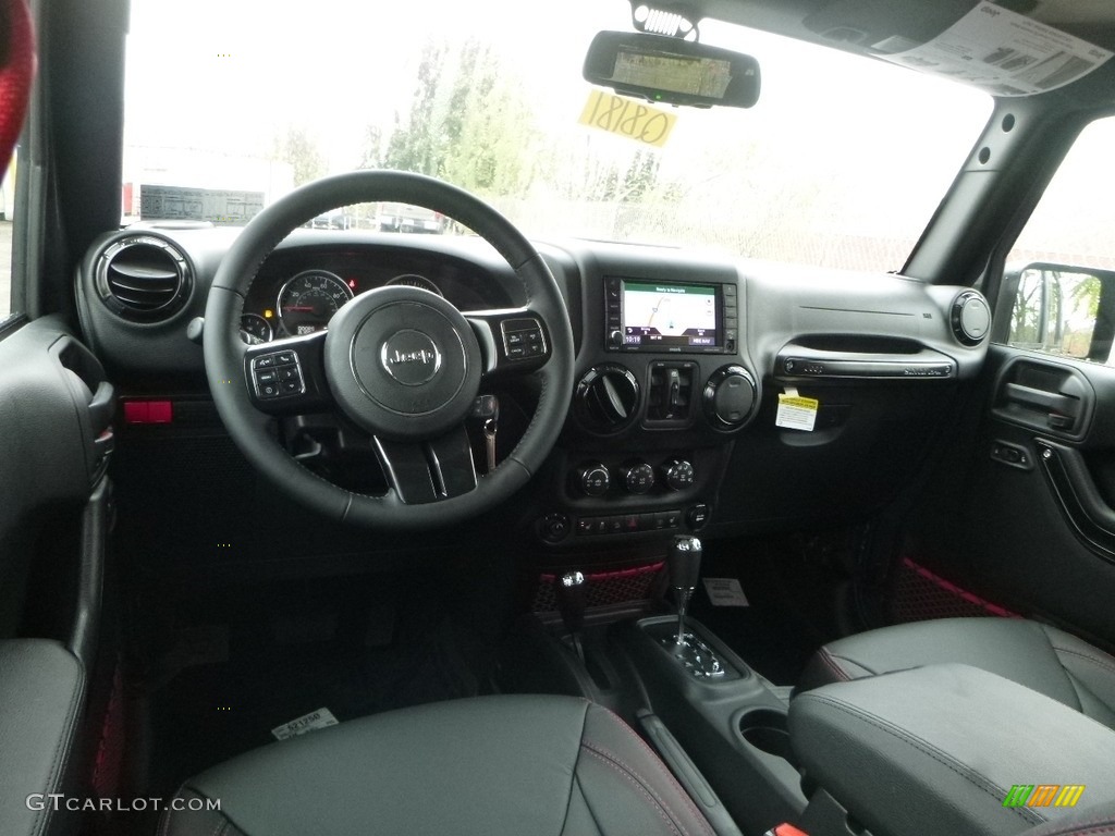 2018 Jeep Wrangler Unlimited Rubicon Recon 4x4 Black Dashboard Photo #123529613
