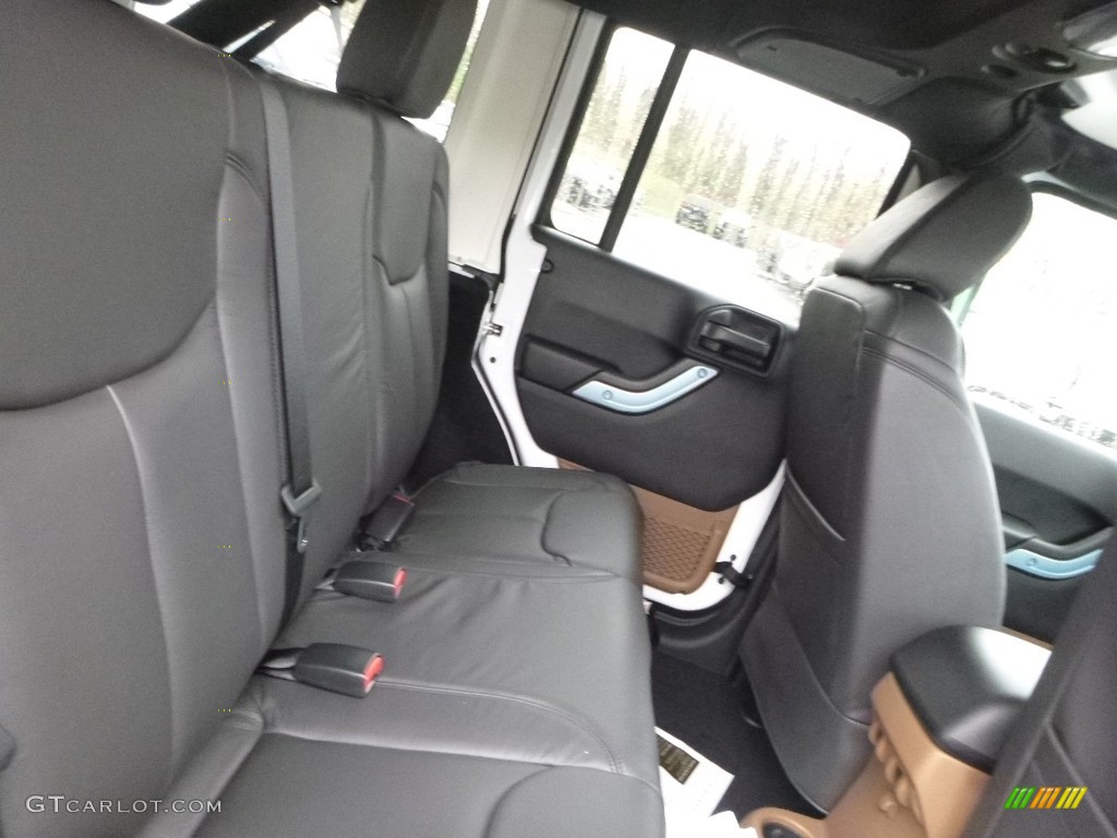 Black/Dark Saddle Interior 2018 Jeep Wrangler Unlimited Sahara 4x4 Photo #123529883
