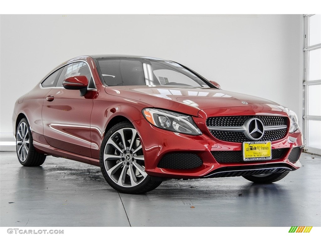 designo Cardinal Red Metallic 2018 Mercedes-Benz C 300 Coupe Exterior Photo #123530162