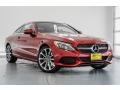 designo Cardinal Red Metallic 2018 Mercedes-Benz C 300 Coupe Exterior