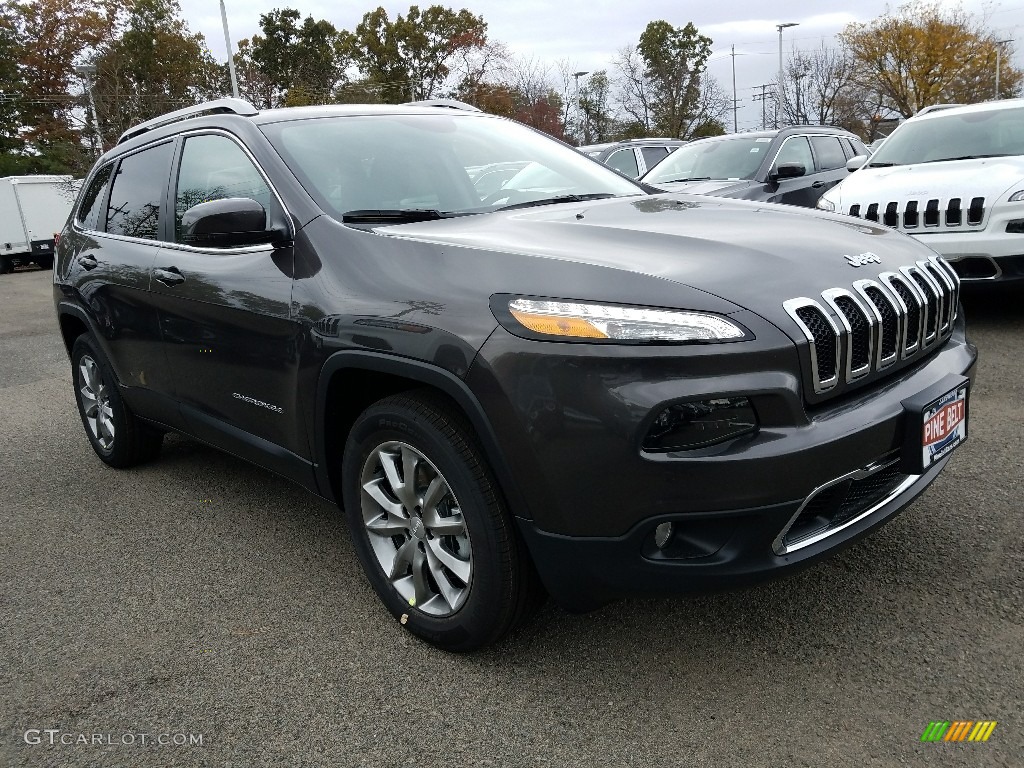 2018 Cherokee Limited 4x4 - Granite Crystal Metallic / Black photo #1