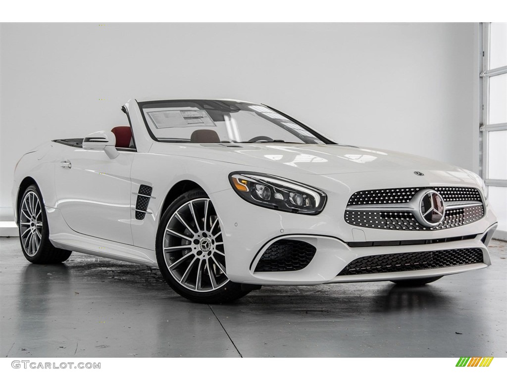 Polar White 2018 Mercedes-Benz SL 550 Roadster Exterior Photo #123530672