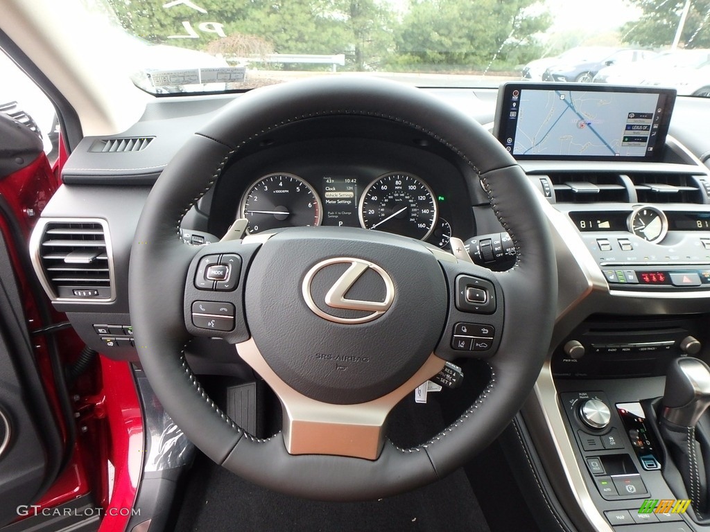 2018 Lexus NX 300 AWD Black Steering Wheel Photo #123531248