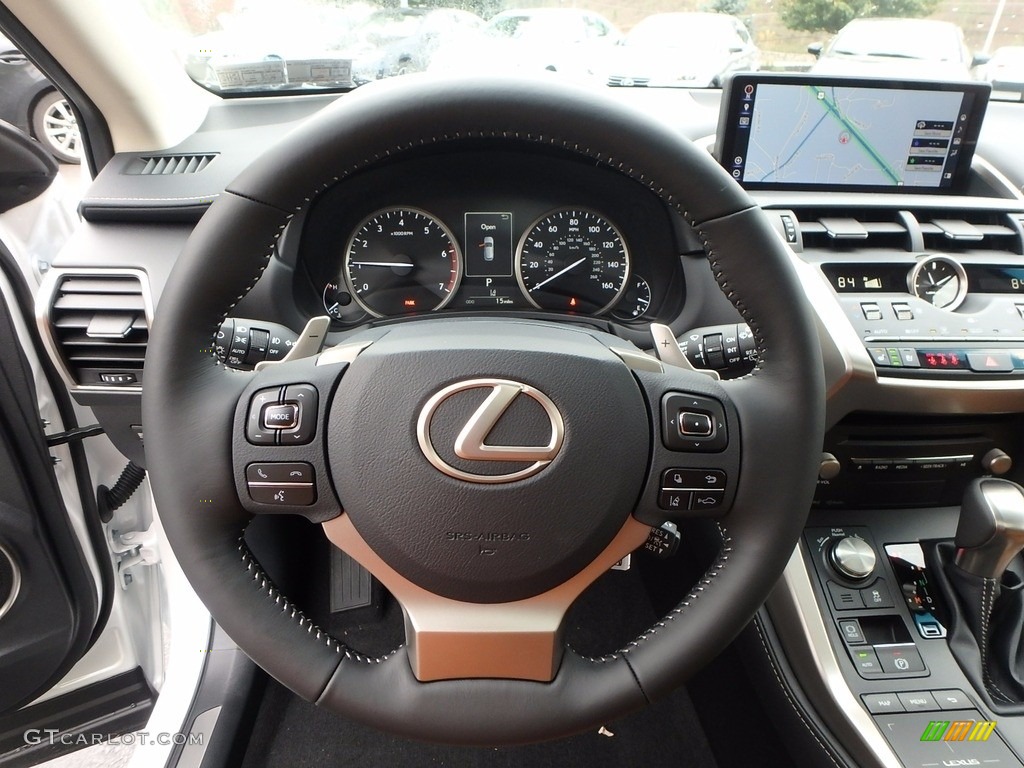 2018 Lexus NX 300 AWD Glazed Caramel Steering Wheel Photo #123531548
