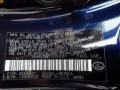 8X5: Nightfall Mica 2018 Lexus ES 350 Color Code