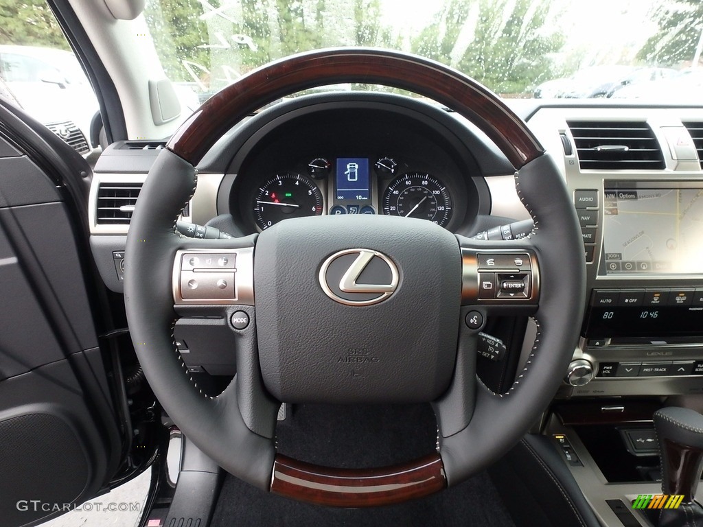 2018 Lexus GX 460 Black Steering Wheel Photo #123532619