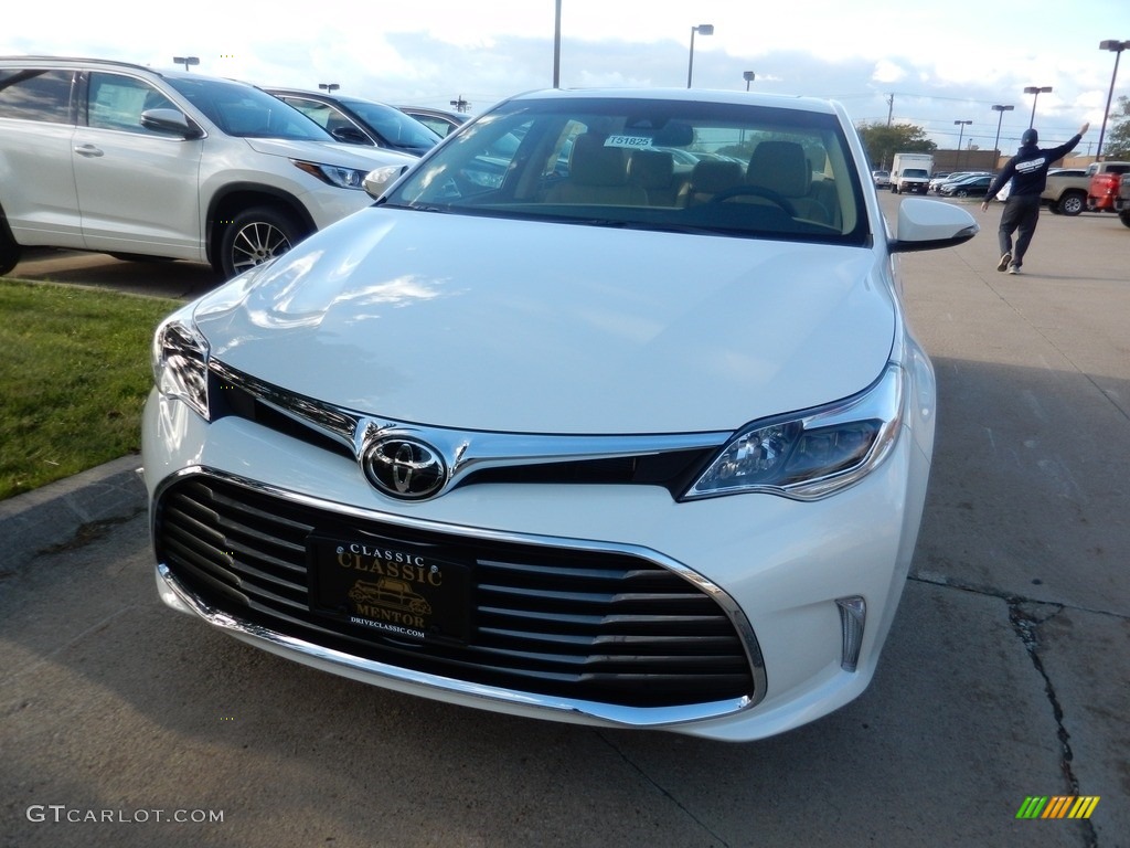 2018 Avalon XLE - Blizzard White Pearl / Almond photo #1