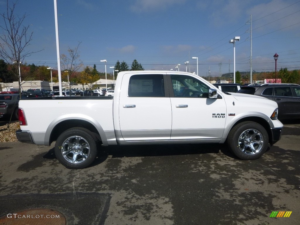2018 1500 Laramie Crew Cab 4x4 - Bright White / Black photo #6
