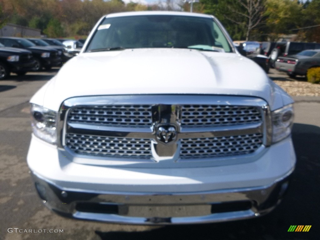 2018 1500 Laramie Crew Cab 4x4 - Bright White / Black photo #8