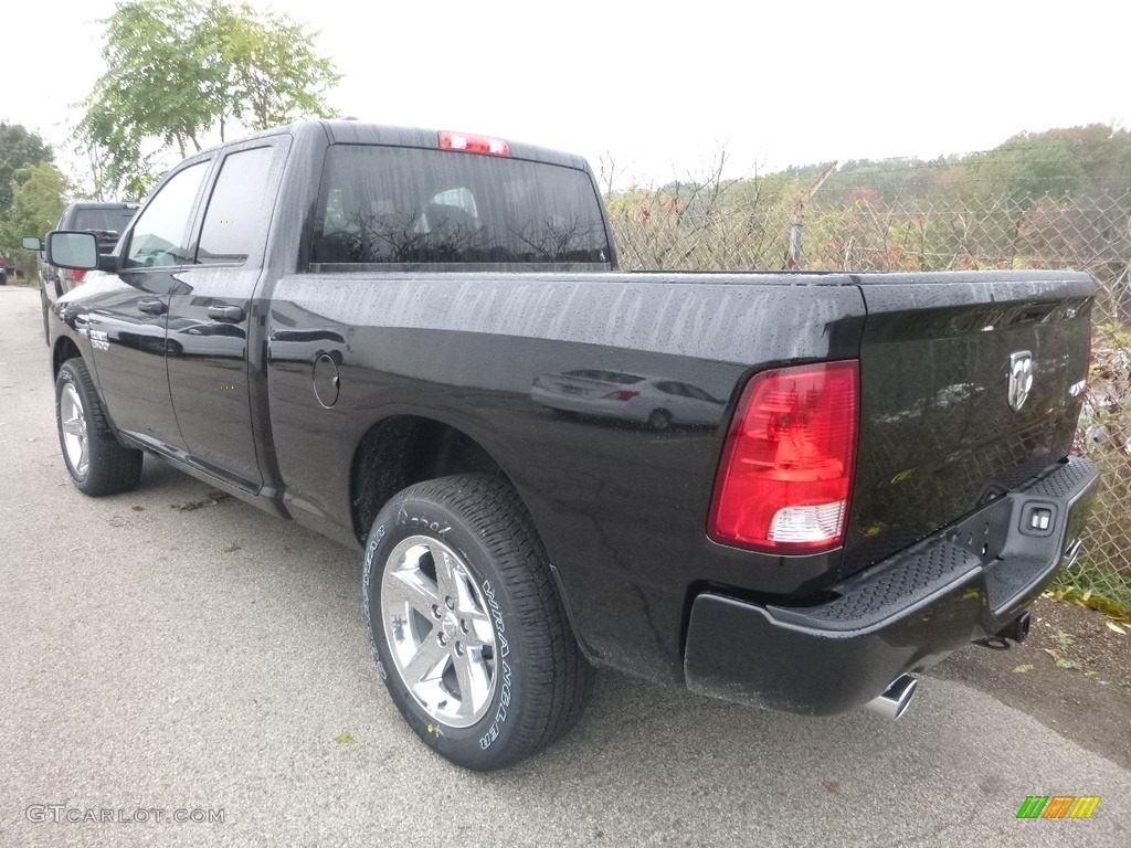 2018 1500 Express Quad Cab 4x4 - Brilliant Black Crystal Pearl / Black/Diesel Gray photo #3