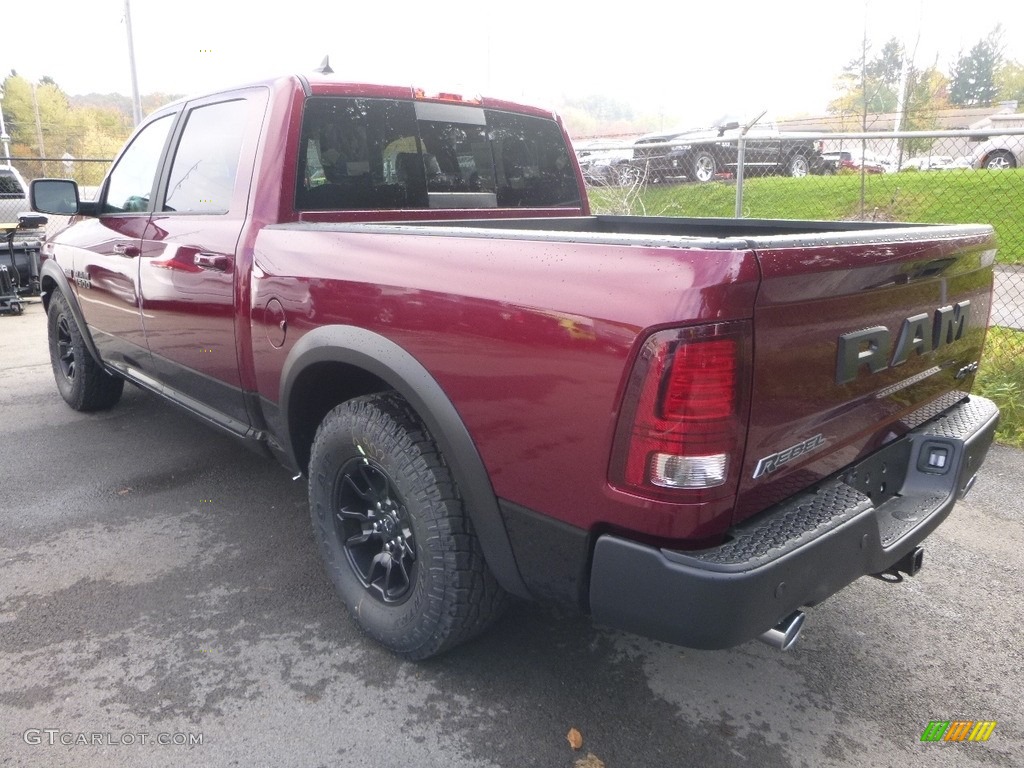 2018 1500 Rebel Crew Cab 4x4 - Delmonico Red Pearl / Black photo #3