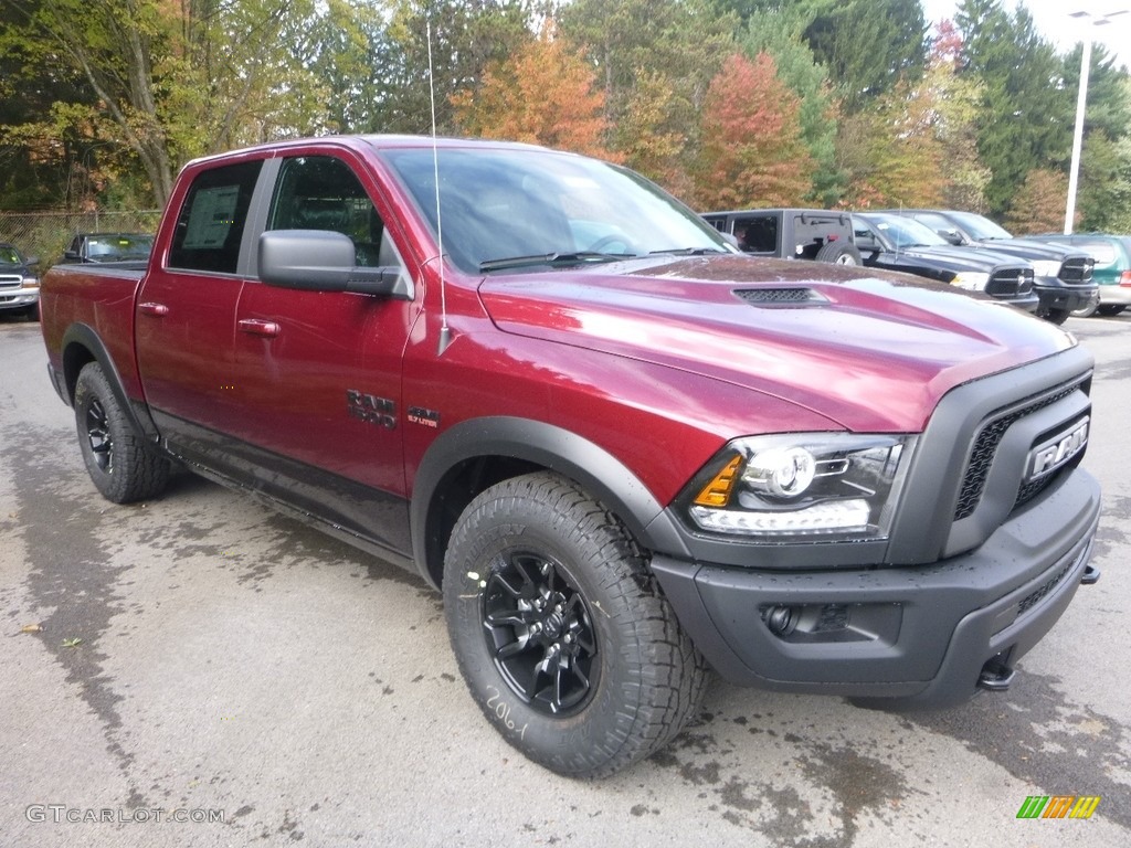 2018 1500 Rebel Crew Cab 4x4 - Delmonico Red Pearl / Black photo #6